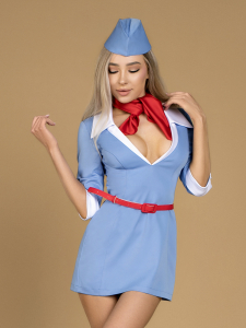 Костюм очаровательной стюардессы "Le Frivole" XXL/XXXL